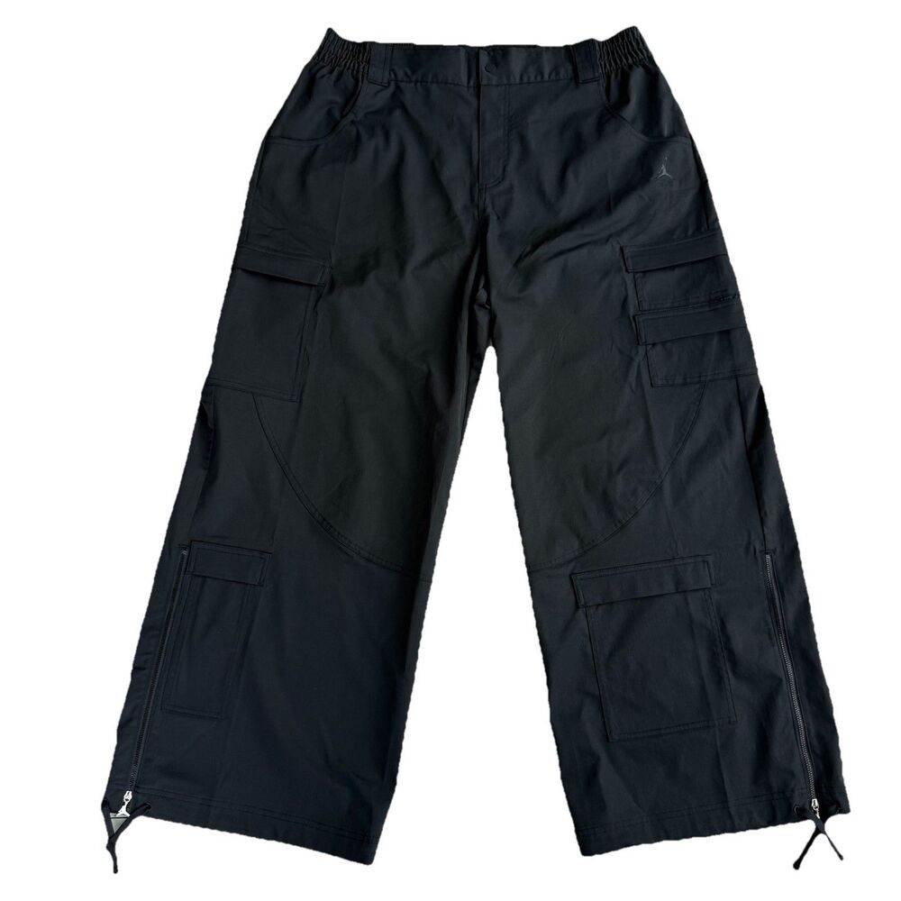 Nike Air Jordan Chicago Black Wide Leg Women’s Trousers Size XL Cargo Pants